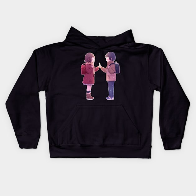 Erased Cute Kayo And Saturo Fanart! Kids Hoodie by HammiltenJohn